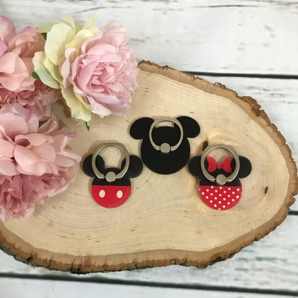 Mickey & Minnie Mouse Cell Phone Ring & Kickstand - Picture 2 of 8